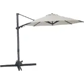 Axi Solis Zweefparasol Ø 300cm Antraciet/beige