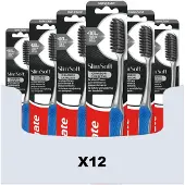 Colgate 12x Tandenborstel Slimsoft Charcoal