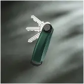 OrbitKey Matte Leather Key Holder Forest
