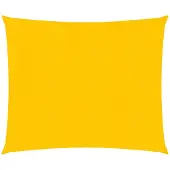 vidaXL Zonnezeil 160 g/m² vierkant 5x5 m HDPE geel