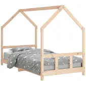 DKD Home Decor Kinderbedframe 90x200 cm massief grenenhout