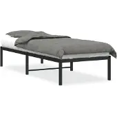 DKD Home Decor Bedframe metaal zwart 75 x 190 cm