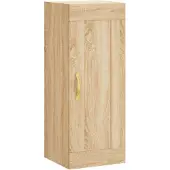 vidaXL Wandkast 34,5x34x90 cm bewerkt hout sonoma eikenkleurig