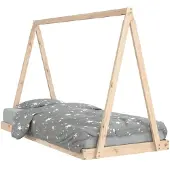 DKD Home Decor Kinderbedframe 90x200 cm massief grenenhout