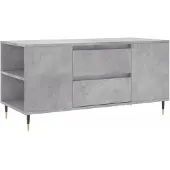 vidaXL Salontafel, betonkleur, 102x44,5x50 cm, houtvezel