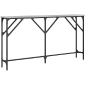 vidaXL Wandtafel 140x23x75 cm bewerkt hout grijs sonoma