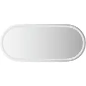 vidaXL LED-badspiegel, ovaal, 100x45 cm