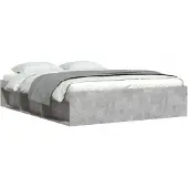 vidaXL Bedframe betongrijs 140x200 cm