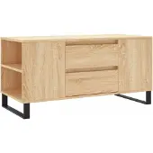 vidaXL Salontafel Sonoma-eik, 102x44,5x50 cm, houtvezel