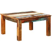 vidaXL Salontafel vierkant gerecycled hout