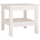 vidaXL Salontafel, wit, 45 x 45 x 40 cm, massief grenenhout