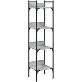vidaXL Boekenkast 4-laags 35x30x138,5 cm bewerkt hout grijs sonoma