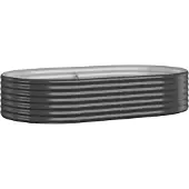 vidaXL Plantenbak 175x100x36 cm gegalvaniseerd staal antracietkleurig