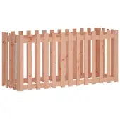 vidaXL Verhoogde plantenbak met lattenomheining-design, 150x50x70 cm, massief hout, Douglasie