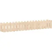 vidaXL Plantenbak verhoogd met hekontwerp 200x30x30 cm grenenhout