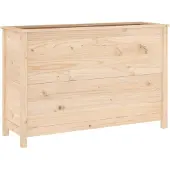 vidaXL Plantenbak verhoogd 119,5x40x78 cm massief grenenhout