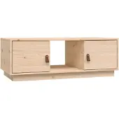 vidaXL Salontafel 100x50x35 cm, massief grenenhout