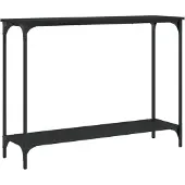 vidaXL Wandtafel 101x30,5x75 cm bewerkt hout zwart