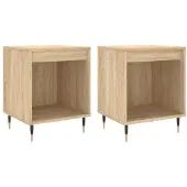 vidaXL Nachtkastjes 2 st 40x35x50 cm sonoma eikenkleurig