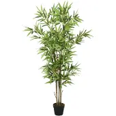 vidaXL Kunstplant bamboe 1288 bladeren 180 cm groen