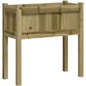 vidaXL Plantenbak met poten 70x31x70 cm geïmpregneerd grenenhout