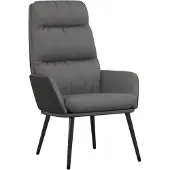 vidaXL Relaxstoel stof lichtgrijs