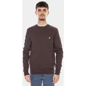 Lyle & Scott Katoenen Merino Rundhals Trui - Bruin