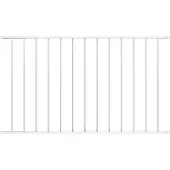 vidaXL Schuttingelement Woerden, gepoedercoat staal, 163x75 cm, wit