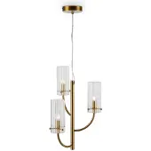 Maytoni Arco hanglamp, pendelarmatuur, 3x G9, messing