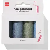 HEMA Naaigarenset 100m Denim - 4 Stuks (denim)