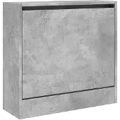 vidaXL Schoenenkast 60x21x57 cm bewerkt hout betongrijs