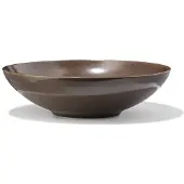 HEMA Saladeschaal Ø28.5cm Puur aardewerk donkerbruin (donkerbruin)