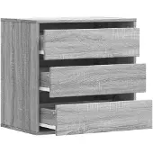 vidaXL Ladekast 60x41x58 cm bewerkt hout grijs sonoma eikenkleurig