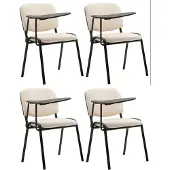 CLP Ken Set van 4 stoelen - met klaptafel - Kunstleer creme
