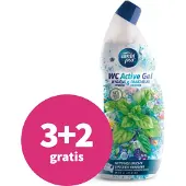 Ambi Pur 3+2 gratis: Toiletreiniger Wc Active Gel Mint & Jasmijn 750 ml