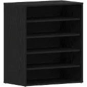 vidaXL Schoenenkast 60 x 35 x 70 cm Bewerkt hout Zwart eiken