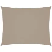 vidaXL Zonnescherm rechthoekig 3x4,5 m oxford stof taupe