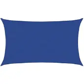 vidaXL Zonnezeil 160 g/m² rechthoekig 5x8 m HDPE blauw
