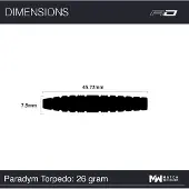 Red Dragon Paradym Torpedo 90% - Dartpijlen