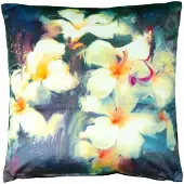 SoleVito Kussen Art Flower donkerblauw 45x45 cm