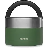 Qwetch Lunchbox handvat Geïsoleerd - Granite Kaki