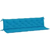 vidaXL Tuinbankkussens 2 st 200x50x7 cm oxford stof lichtblauw