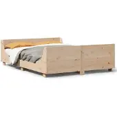 vidaXL Bedframe zonder matras massief grenenhout 140x200 cm
