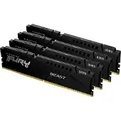 Kingston FURY Beast - DDR5 - Set - 64 GB: 4 x 16 GB - DIMM 288-pins - 5200 MHz / PC5-41600 - CL40 - 1.25 V - ongebufferd - on-die ECC - zwart