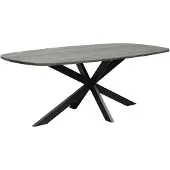 Lizzely Garden & Living Eettafel Deens ovaal 240cm zwart Hero ovale eettafel