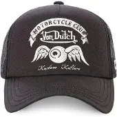 Von Dutch Pet 'Gorra negra trucker basic logo' zwart