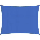 vidaXL Zonnezeil 160 g/m² rechthoekig 3x4 m HDPE blauw