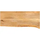 vidaXL Tafelblad met natuurlijke rand 80x20x2,5 cm massief mangohout