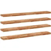 vidaXL Wandschappen 4 st zwevend olieafwerking 160x20x4 cm acaciahout