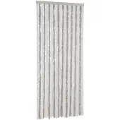 vidaXL Vliegenhor met lichtgrijze en witte chenille, 90x200 cm